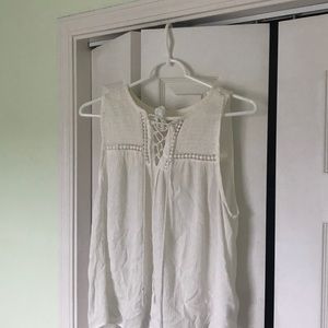 white tank top